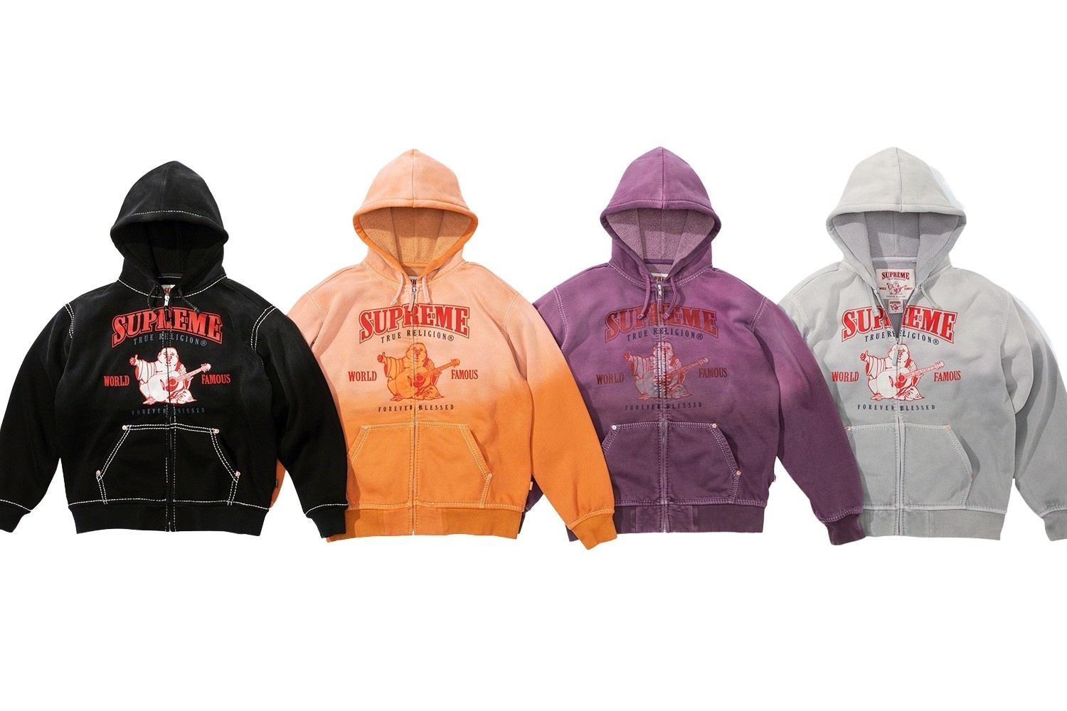 Supreme®/True Religion® Zip Up Hooded Sweatshirt